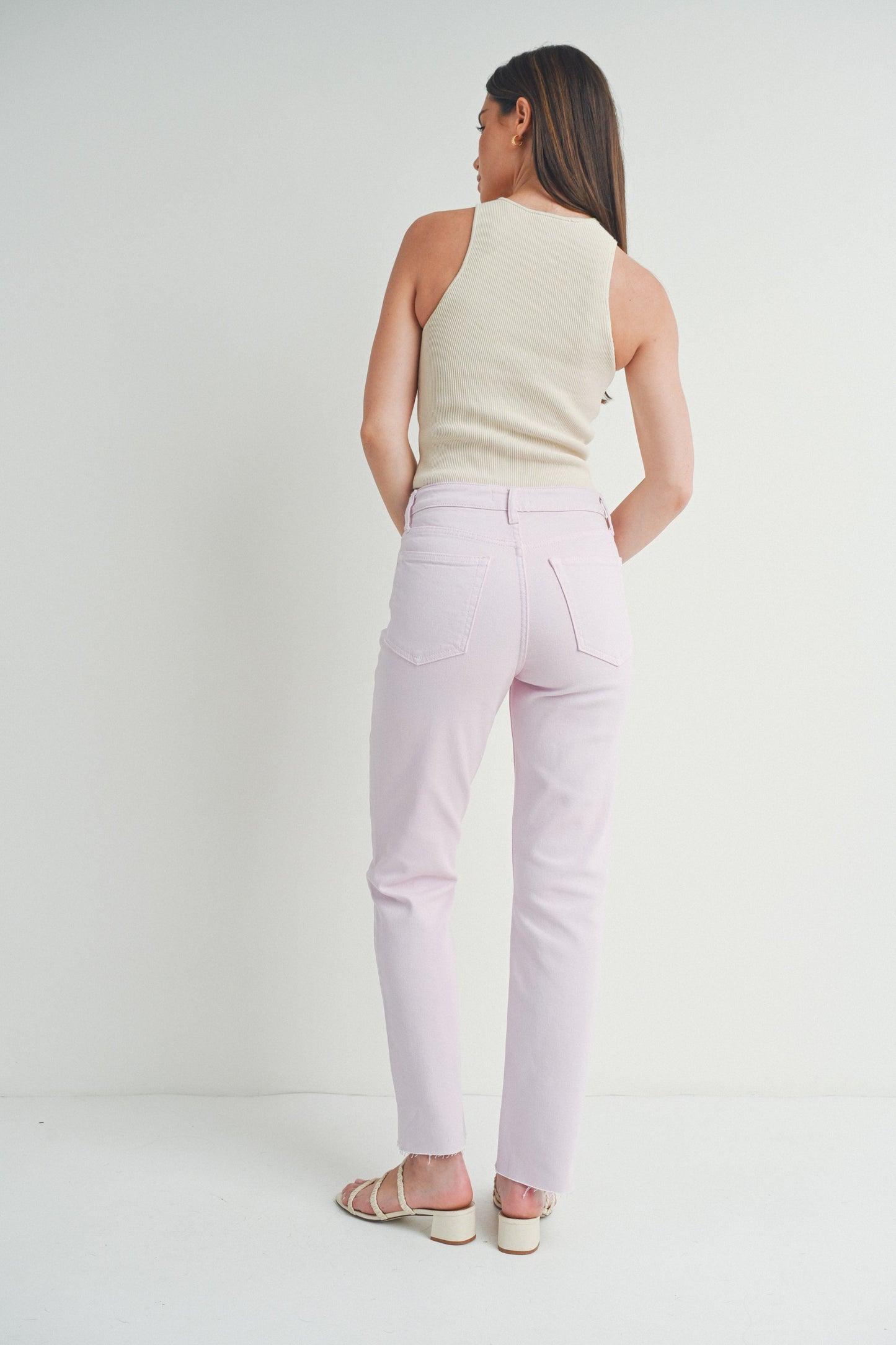 The Lillian Straight Cut Lavendar Jean