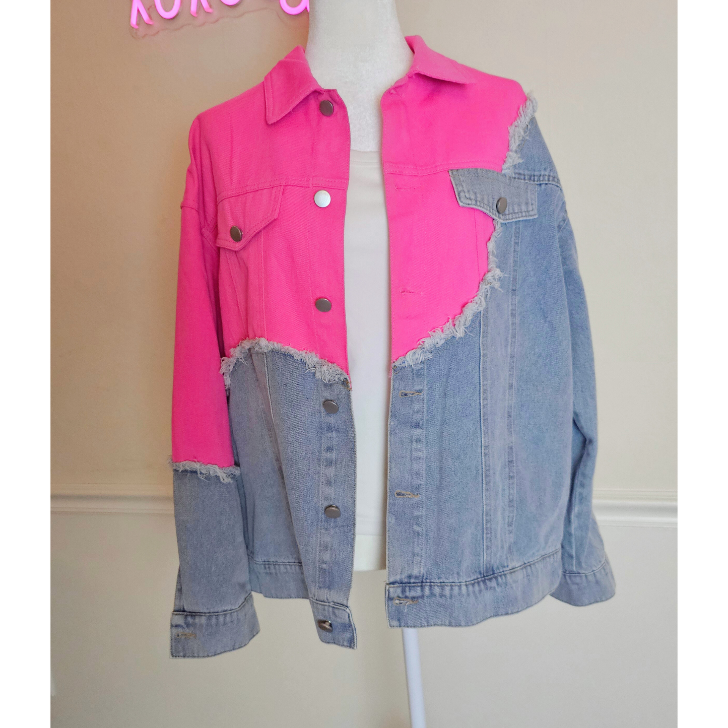 Pink Sand Jean Jacket