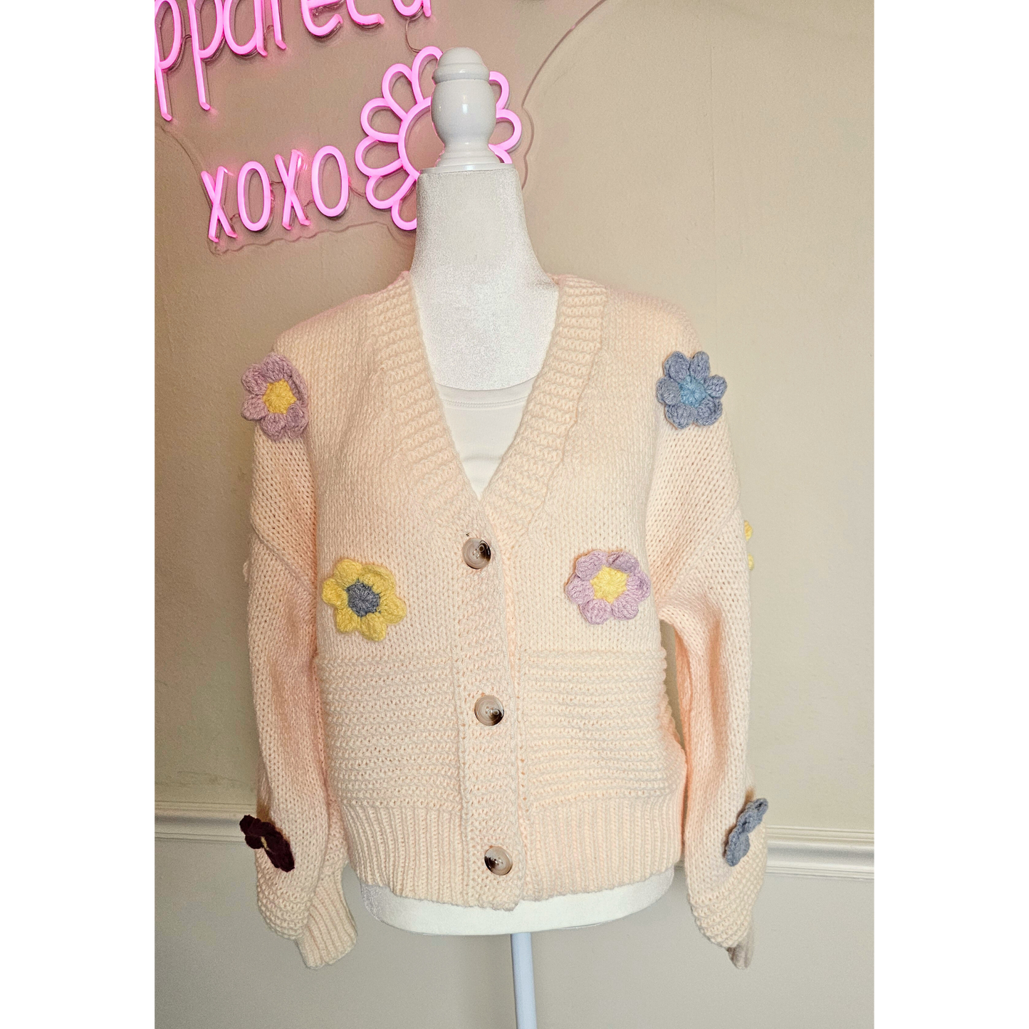 Crochet Flower Power Softy Sweater