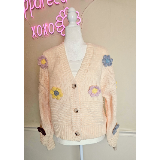 Crochet Flower Power Softy Sweater