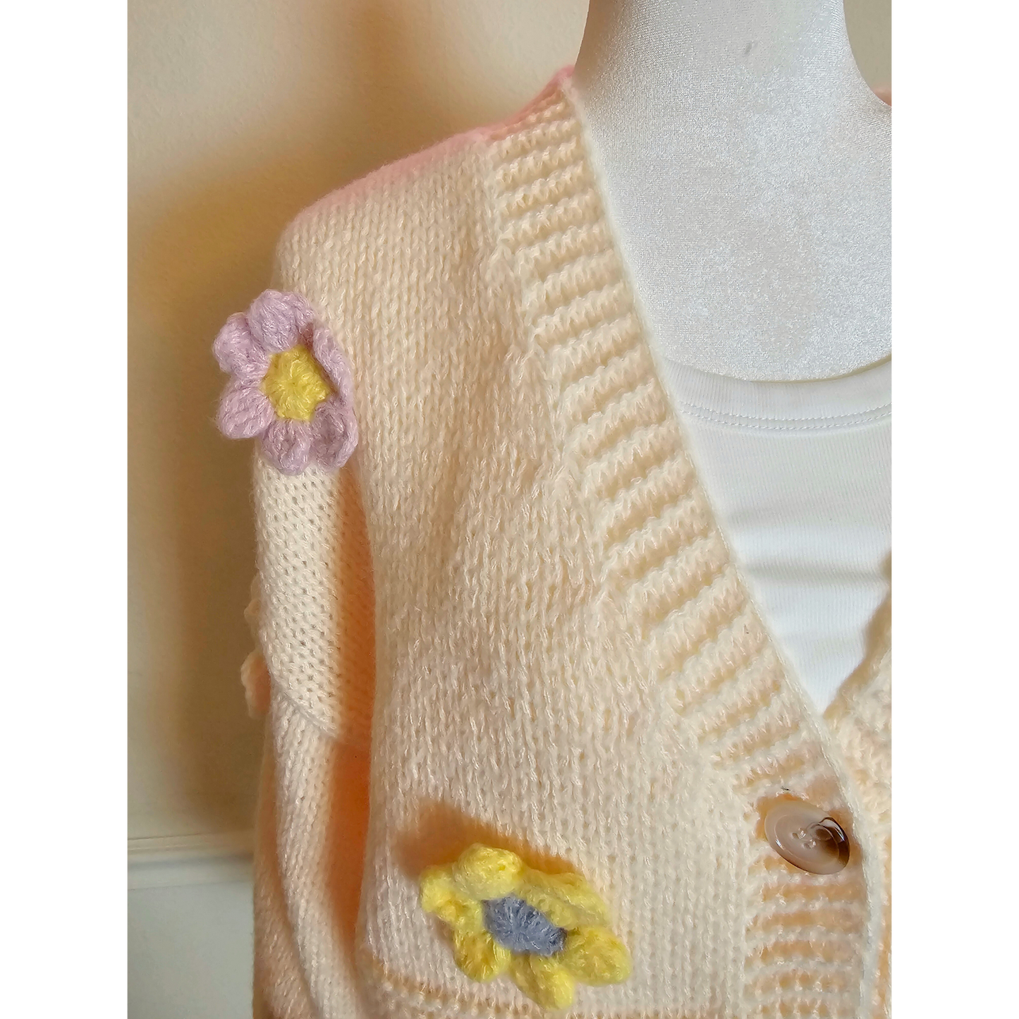 Crochet Flower Power Softy Sweater